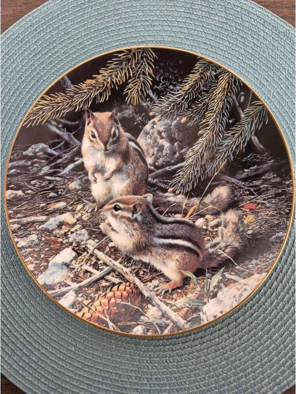 Beneath the Pines Limited Edition Plate by Carl Brenders - 1990